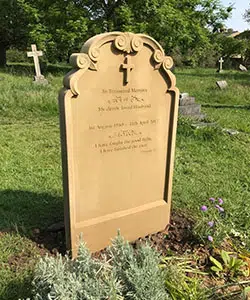 Sandstone Memorial Headstone