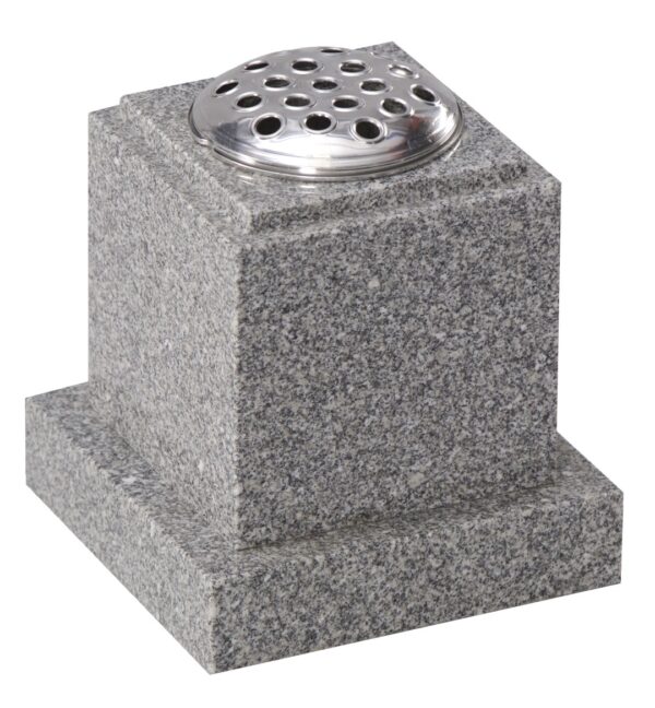 wg271 cremation memorial vase with square design