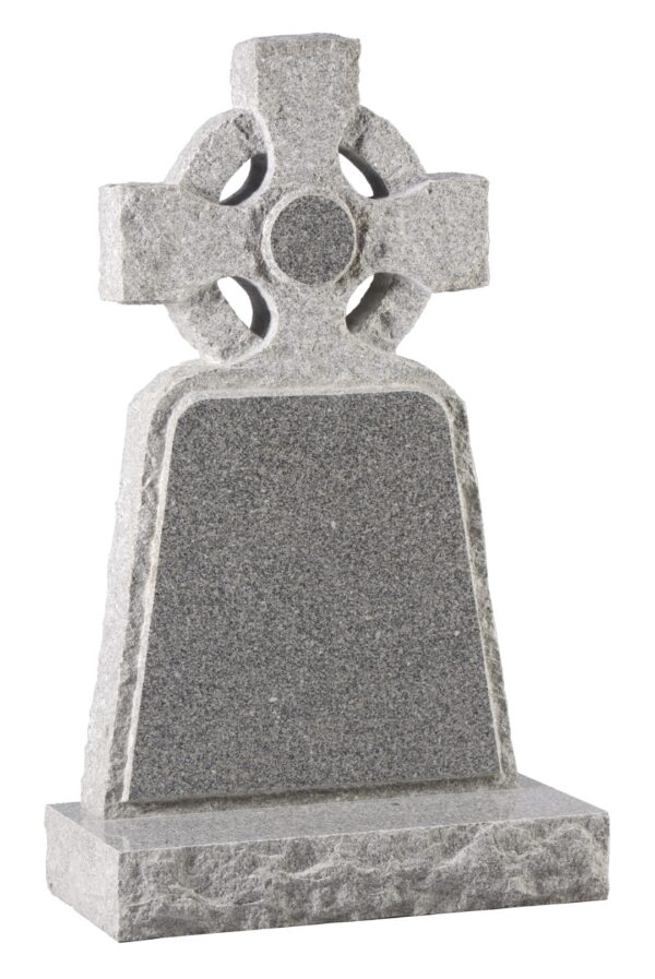 WG62 Celtic Wheel-Style Headstone