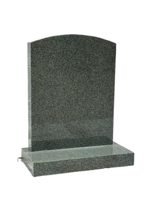 arc top headstone – karin grey granite