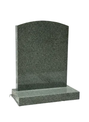 arc top headstone – karin grey granite