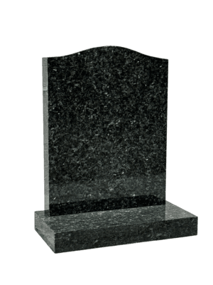 ogee top headstone – blue pearl granite