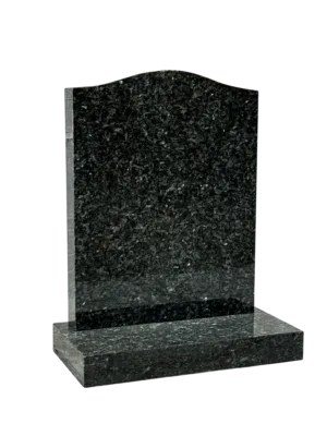 ogee top headstone – blue pearl granite