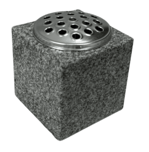 memorial vase – karin grey granite